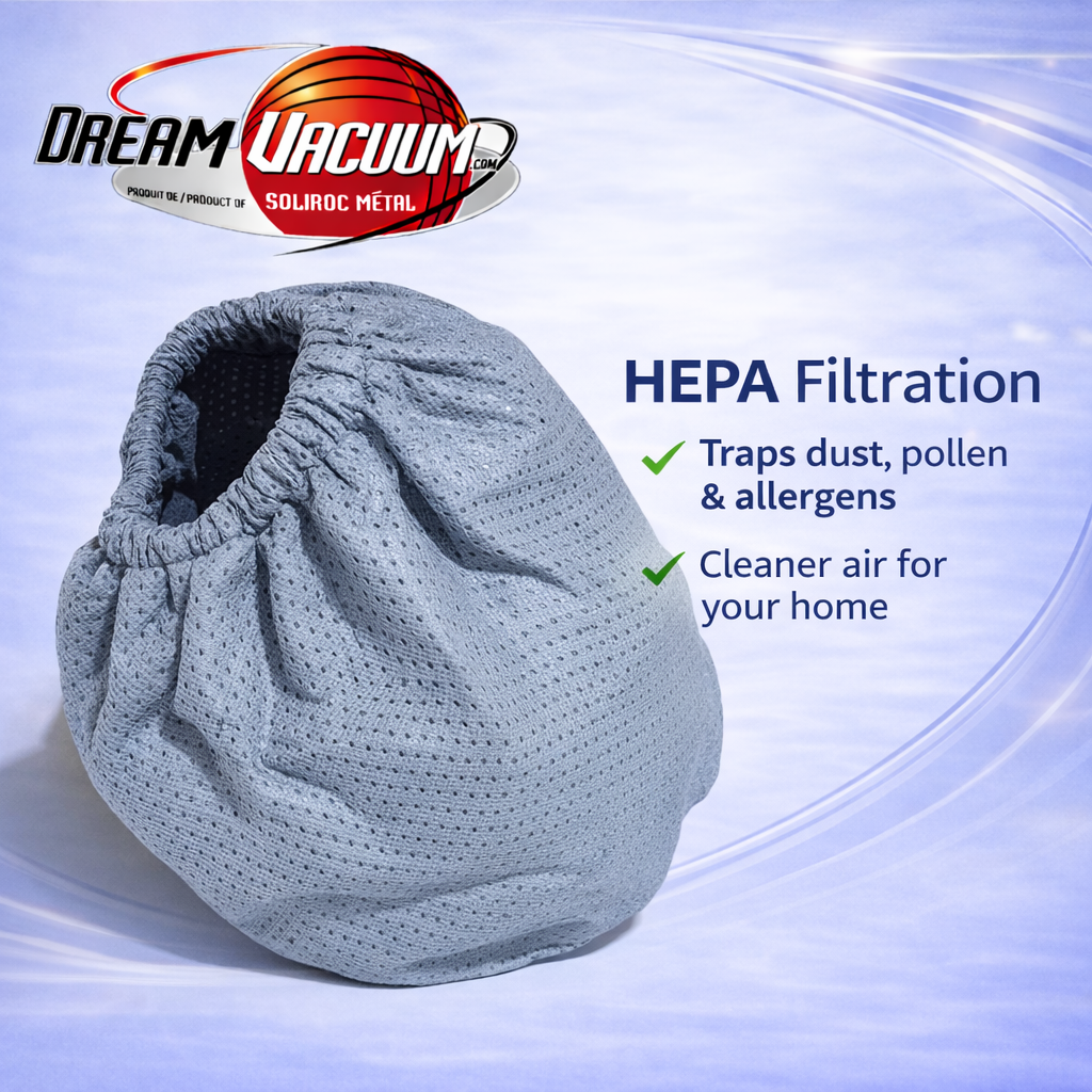 Dream Vacuum Central Vacuum Filter – HEPA Certified,Superior Filtration & Dust Control