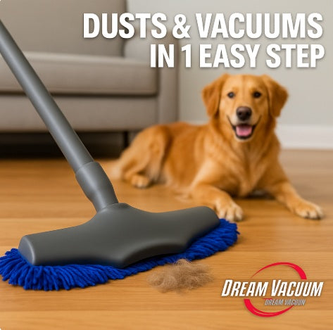 Manta Mop Central Vacuum Attachment – Effortless Wet & Dry Floor Cleaning