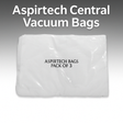 2-pack HEPA-certified Aspirtech central vacuum replacement bags