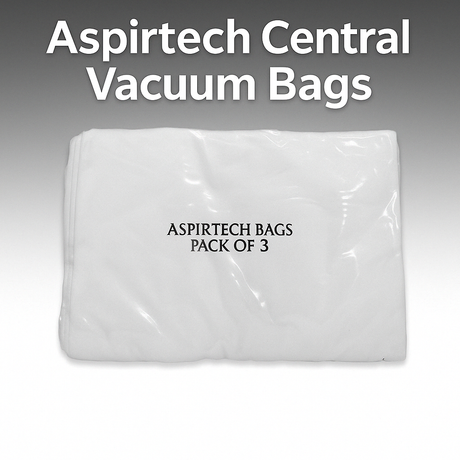 2-pack HEPA-certified Aspirtech central vacuum replacement bags