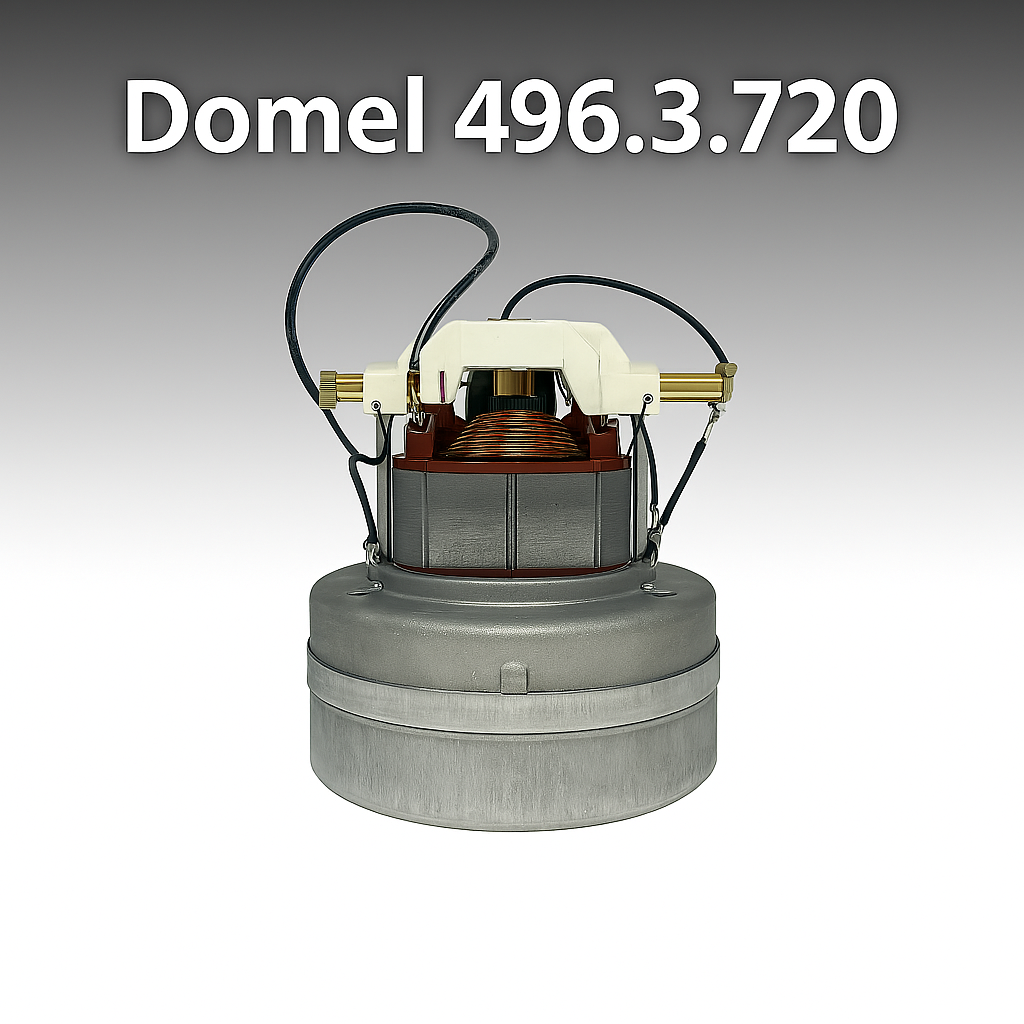 Domel 4963720 Central Vacuum Motor β Top View Closeup