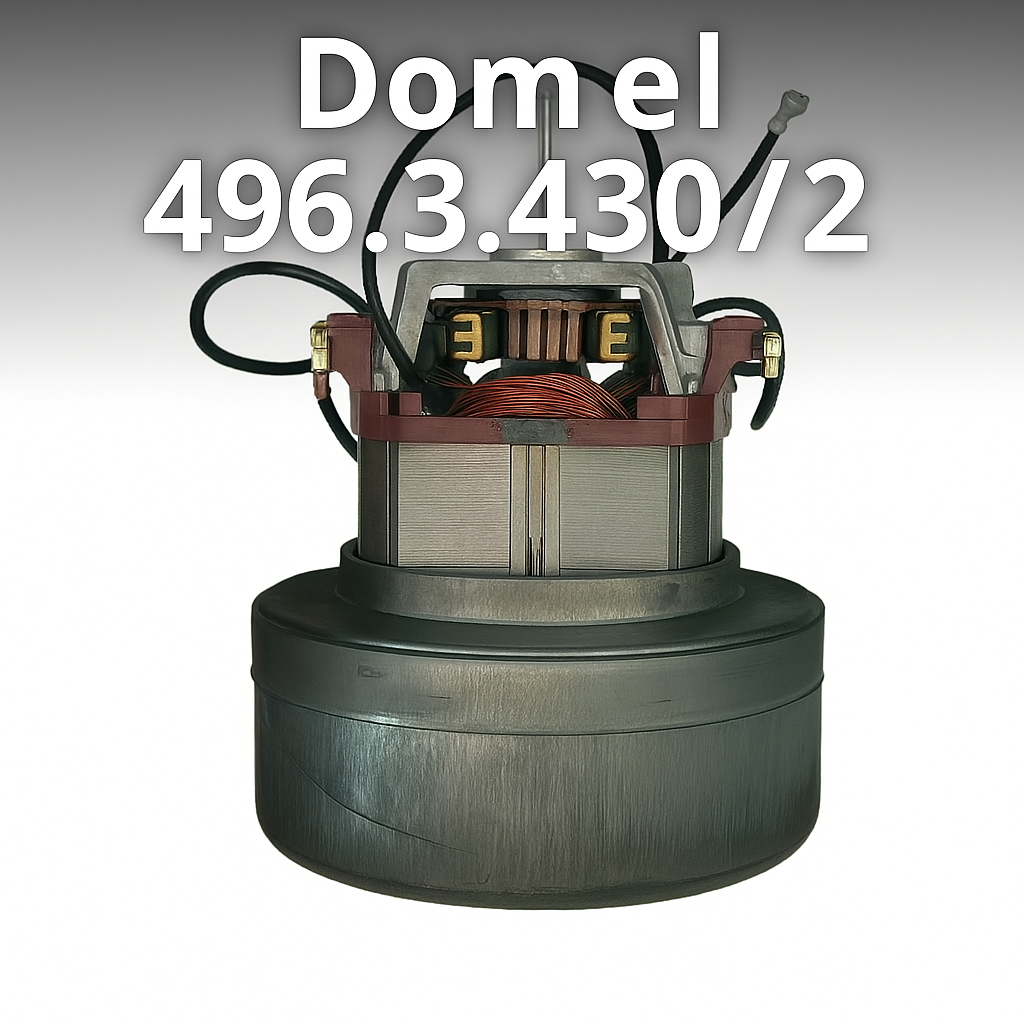 Domel 4963430 Vacuum Motor 120V Thru-Flow 5.7in Diameter 2 stage