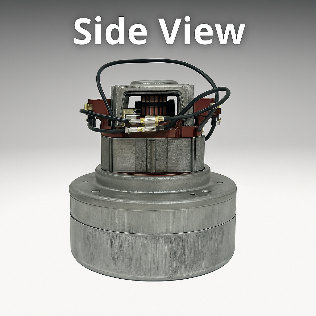 Domel 4963430-2 Vacuum Motor 5.7" 2-Stage 410AW 120V Thru-Flow USA Stock