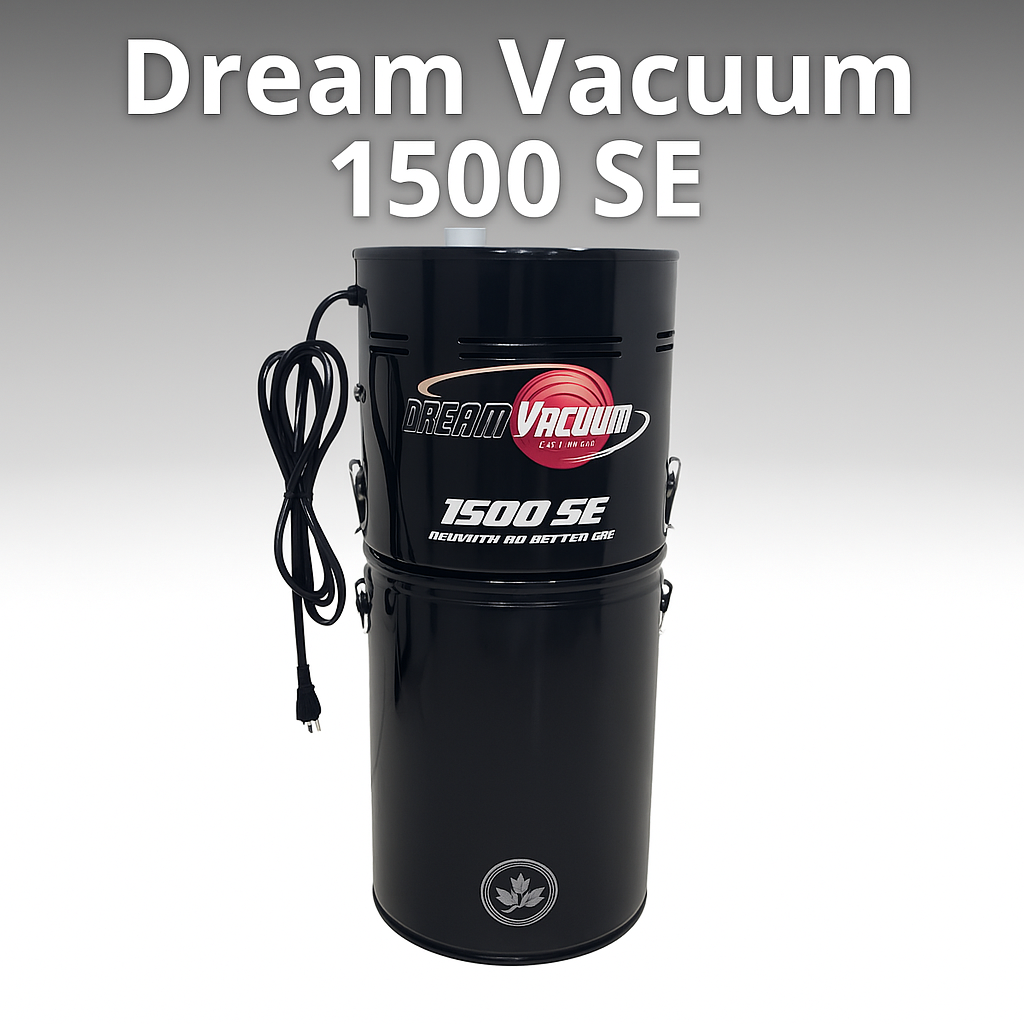 Dream Vacuum Model 1500SE Central Vacuum System – Quiet HEPA Whole-House Cleaning Solution