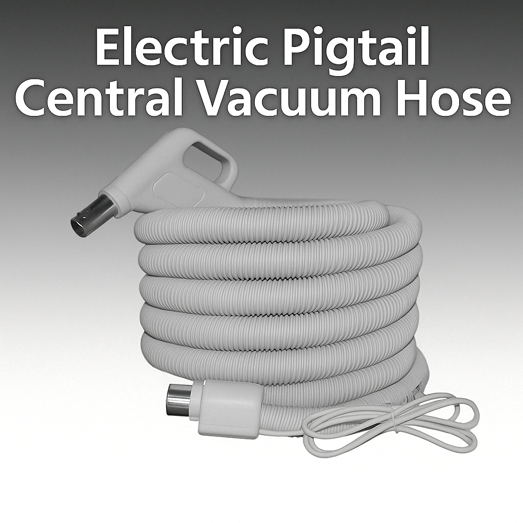 Flexible crushproof pigtail hose for central vacuum systems – lightweight and durable