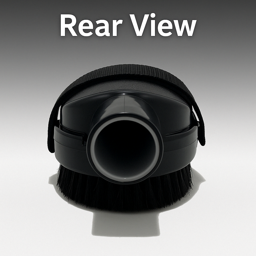 Pet grooming vacuum brush compatible with most central vacuum systems