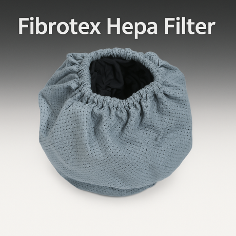 High-efficiency central vacuum Fibrotex filter for allergy relief