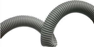 Central Vacuum 30' Crush-Proof Light-weight Non-Electric Basic Hose Grey