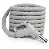 Central Vacuum Hose Low Voltage 50ft Crush-Proof Light-weight Non-Electric (Grey)