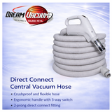 Direct Connect Electric Central Vacuum Hose - Seamless Power, Ultra-Flexible, Effortless Cleaning Performance