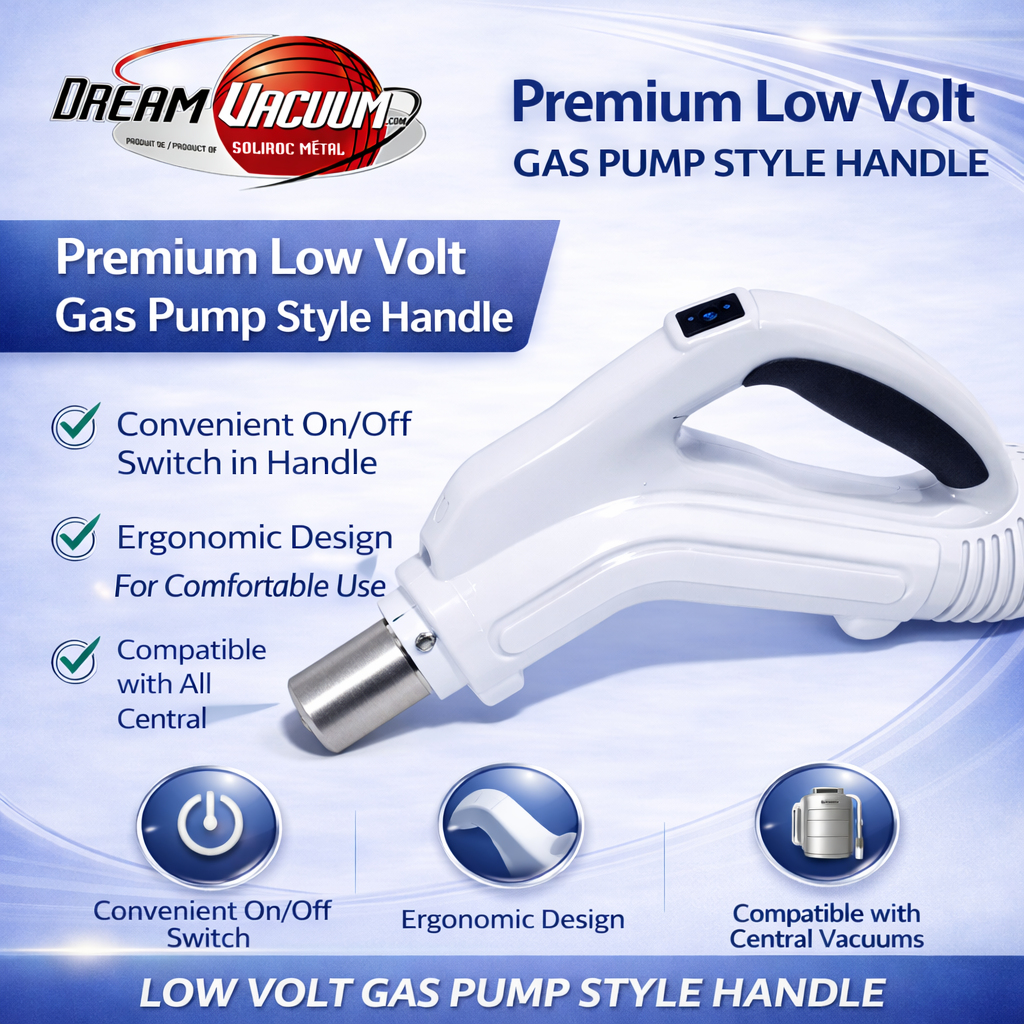 Low Voltage Central Vacuum Hose - Lightweight, Crush-Proof, Effortless Cleaning for Homes & Offices