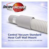 Standard Central Vacuum Hose - Durable, Flexible, Crush-Proof | Perfect for Homes & Commercial Use