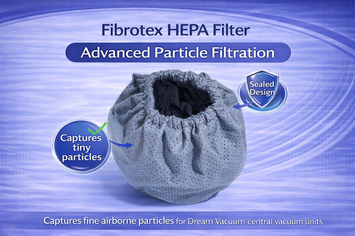 Central Vacuum Dream vacuum Model 1500SE-B Double Filtration