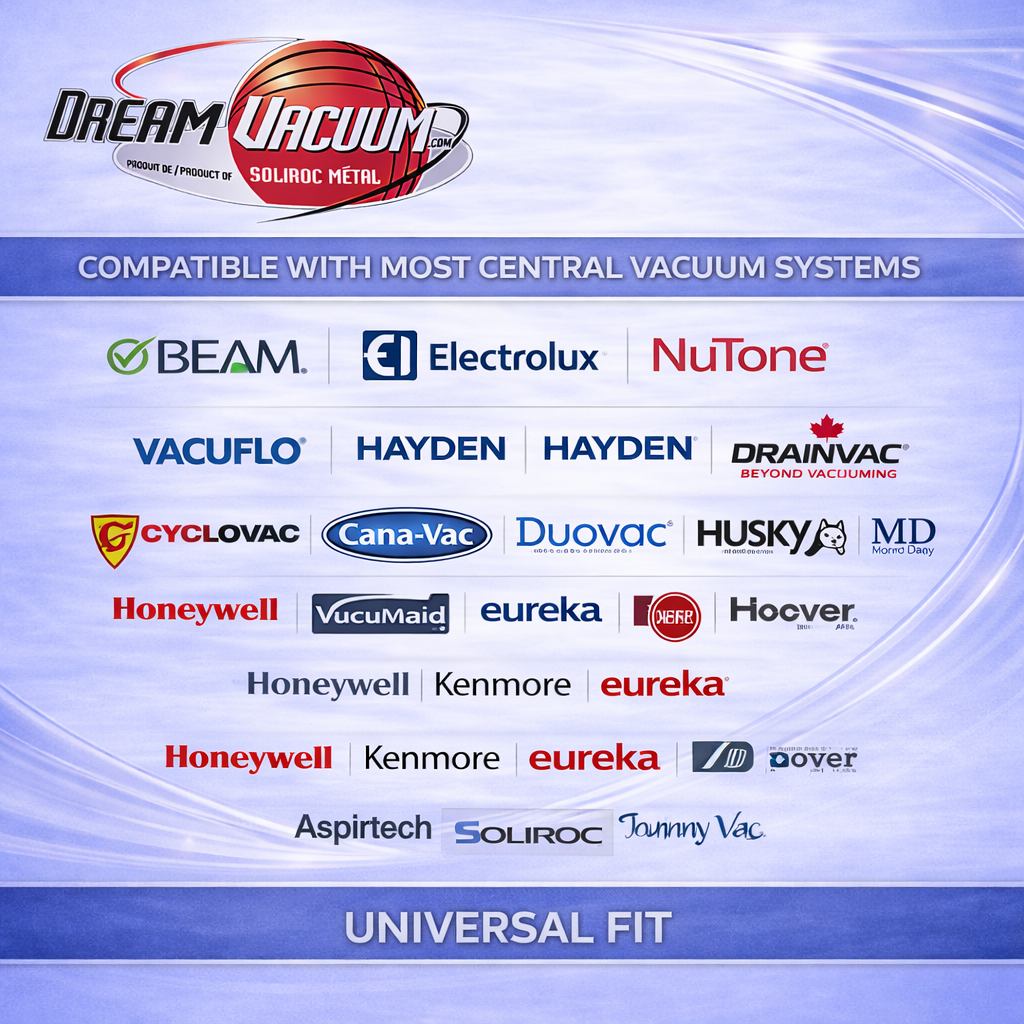 50ft Central Vacuum Hose – Durable, Lightweight & Universal Fit for Easy Cleaning