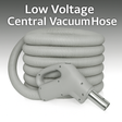 Low Voltage Central Vacuum Hose with ergonomic handle and crushproof design