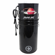 Black vacuum cleaner with brand logo on a white background