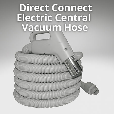 Heavy-Duty Central Vacuum Hose with Direct Electrical Connection